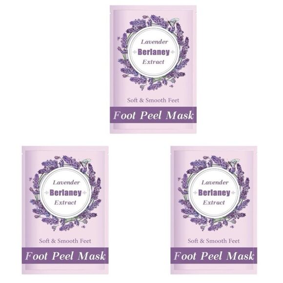 Foot Peel Mask Pro Callus Remover Lavender Rough Cracked Dry Feet Dead Skin 3 E1 - Picture 1 of 2